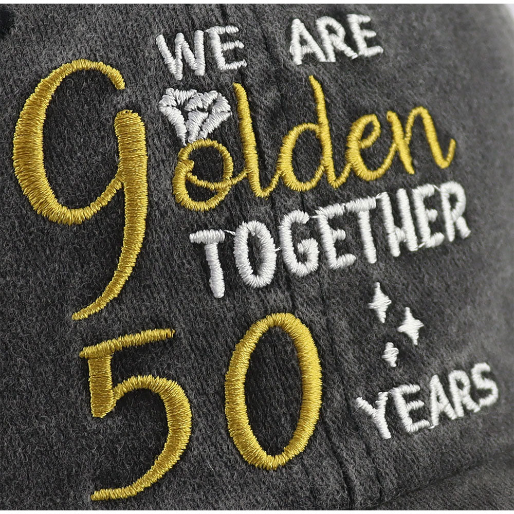 50th Wedding Anniversary Gifts For Couple Baseball Cap For Men Women, Parents, Grandpa Grandma
