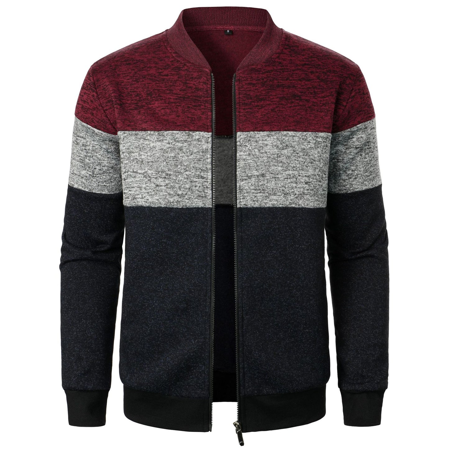 Men's Heavyweight Color-block Knit Sweater