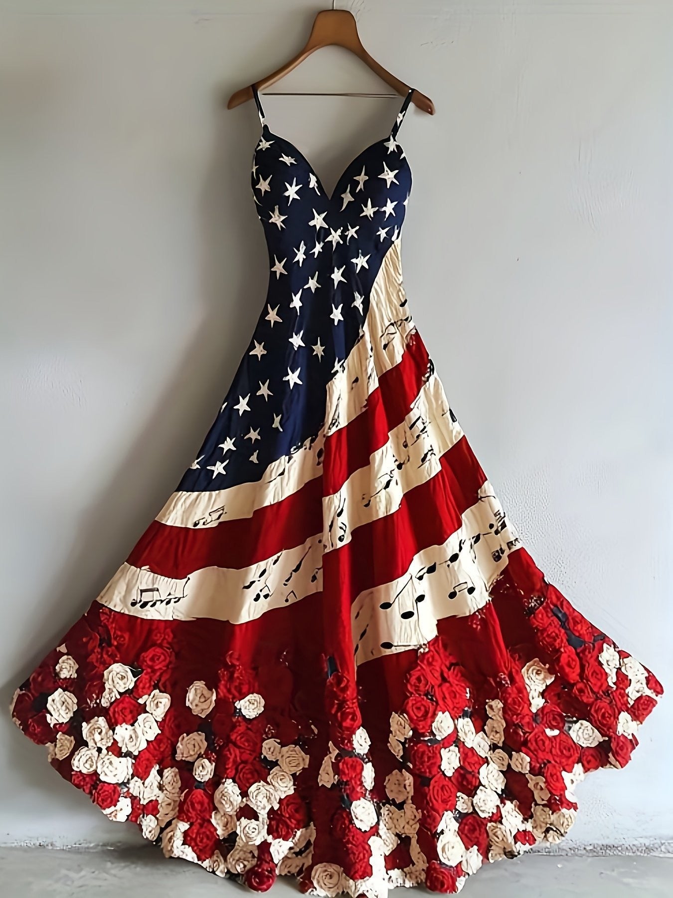 Digitally Printed Ladies Sleeveless Long Dress
