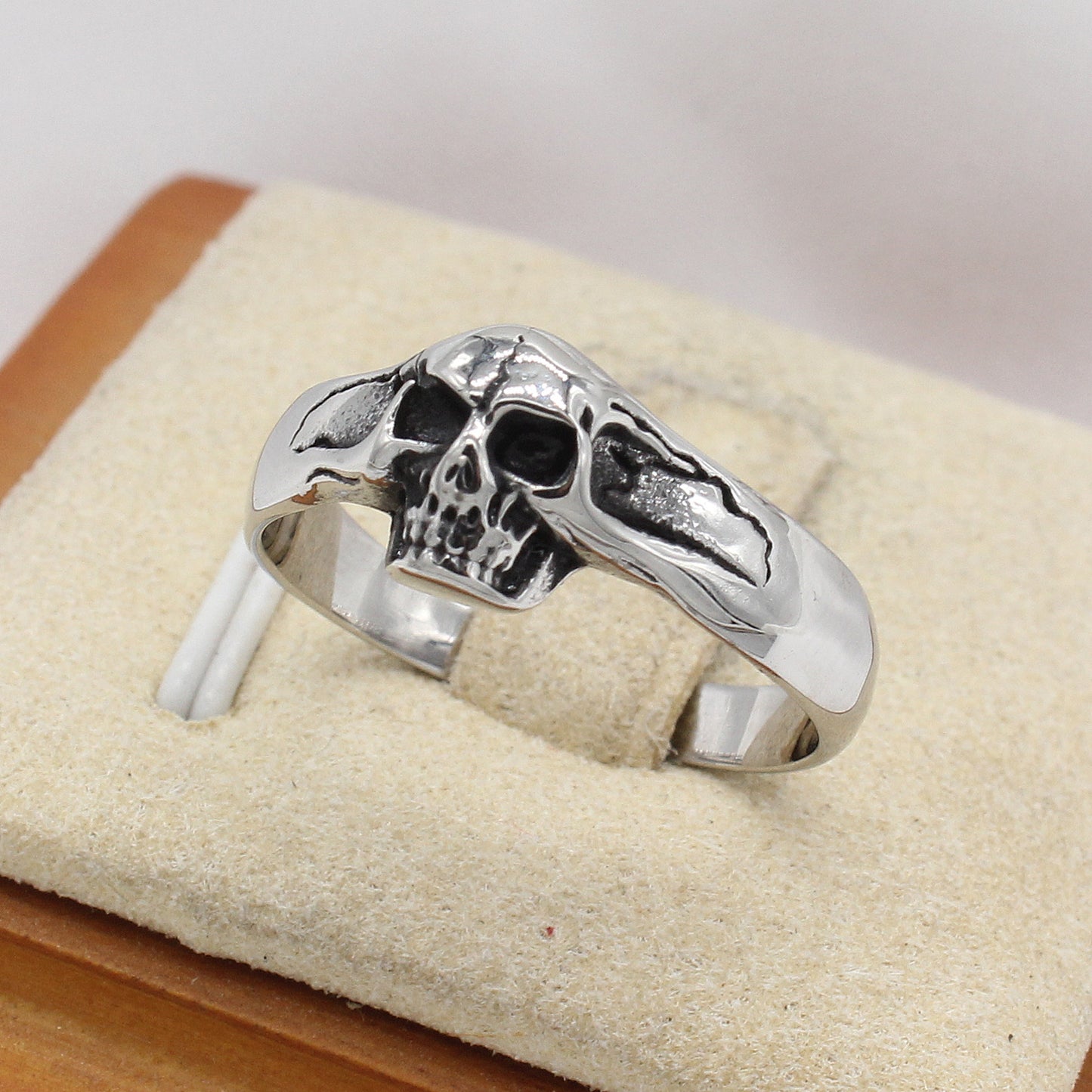 European And American Style Personalized Vintage Skull Titanium Steel Ring