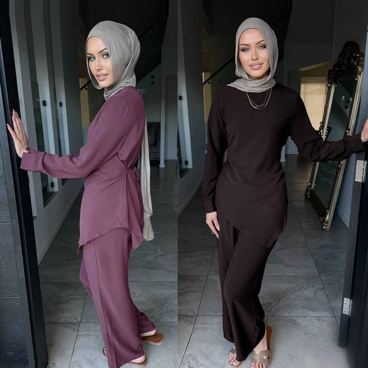 Women's Fashionable Casual Top And Pants Set