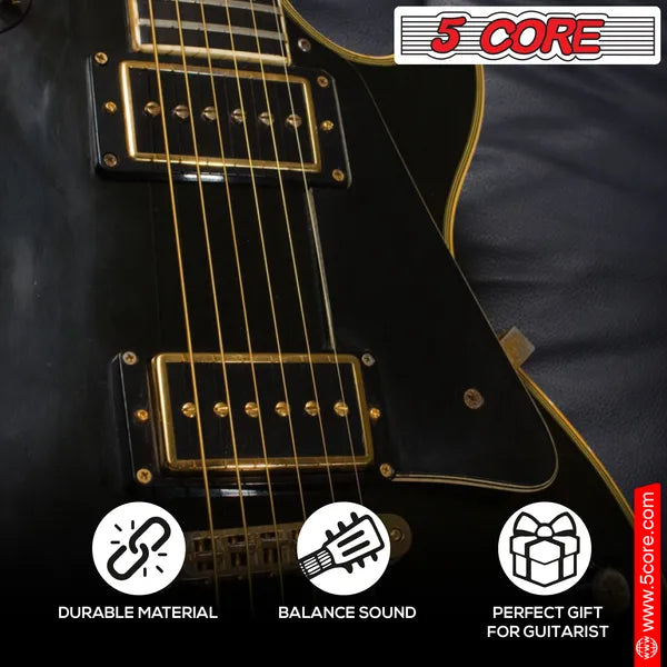 5 Core Acoustic Guitar 6 String Set Medium Gauge Steel Carbon Core Bright Powerful Tone Heavy Duty -  GS AC BRSS HD